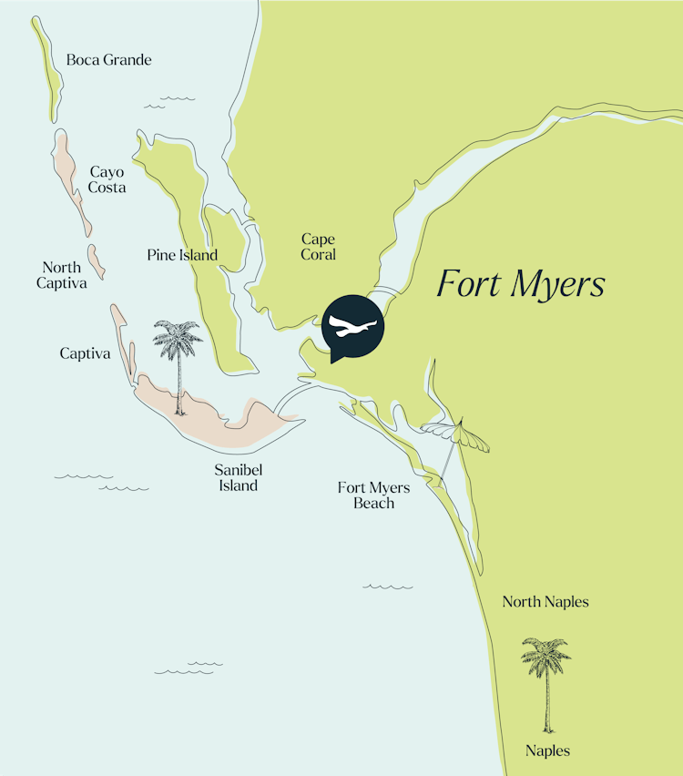 illustration of a map of Fort Meyers