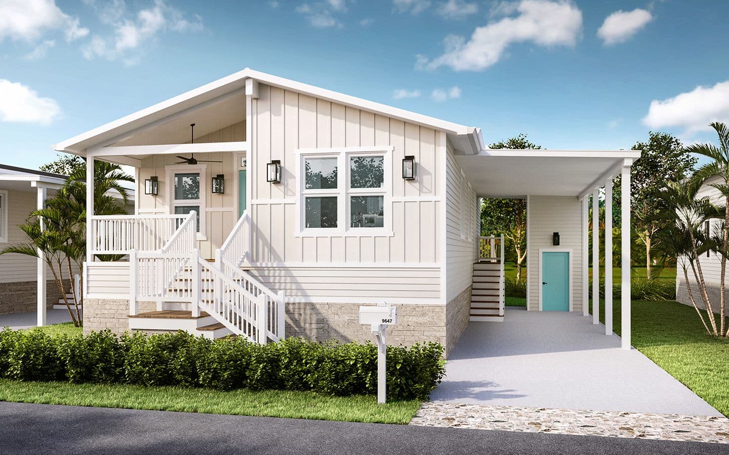 Rendering of the Sanibel cottage in Osprey Bay, Fort Myers, FL
