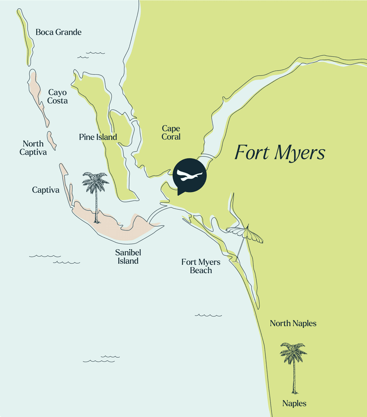 illustration of a map of Fort Meyers